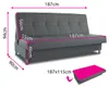 Schlafsofa Bella mit Schlaffunktion - 3 Sitzer Sofa, Couch Produktbild-Vorschau 5
