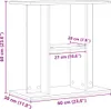 vidaXL Stojan na akvárium Artisan dub 60x30x60 cm materiál Náhľad obrázku produktu 7