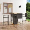vidaXL 5-tlg. Gartenbar-Set Grau Produktbild-Vorschau 2