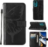 Moto G22 Hülle, Schmetterling Prägung Flip Leder Produktbild-Vorschau 1