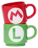 Keramická sada hrnčekov Super Mario 2 (Mario Luigi Initial) Náhľad obrázku produktu 1