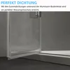 IMPTS Duschkabine 80x80cm Viertelkreis Duschabtrennung Produktbild-Vorschau 6