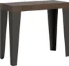 Rozkładany stół konsolowy 90x40/300 cm Flame Premium orzech Podgląd zdjęcia produktu 1