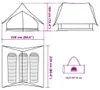 vidaXL Familienzelt mit Dach Grün und Weiß 220 x 220 x 184 Produktbild-Vorschau 7