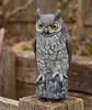 Eulenfigur Vogelscheuche – Realistische Eule Gartenfigur Produktbild-Vorschau 3