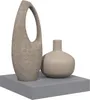 vidaXL Plávajúca polica sivá 23x23,5x3,8 cm MDF Náhľad obrázku produktu 5