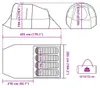 vidaXL Tunnelzelt 4 Personen Blau Wasserdicht Produktbild-Vorschau 8