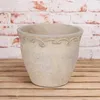 AltoBelli Blumentopf SAVONA Zement Beige Grau 13x11 cm Produktbild-Vorschau 2
