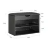 Abmessungen des SoBuy Schuhbanks FSR25-SCH: 60 x 30 x 43 cm Produktbild-Vorschau