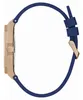 Side view of a watch with a rose gold case and a blue strap. Náhľad obrázku produktu