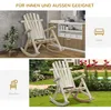 Outsunny Schaukelstuhl Schwingsessel Gartenstuhl Schaukel Produktbild-Vorschau 7