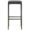set bar da giardino 5 pezzi con cuscini in poly rattan Anteprima dell’immagine prodotto 6