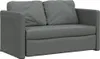 Bodensofa mit Schlaffunktion Dunkelgrau 112x174x55 cm Stoff Produktbild-Vorschau 4