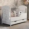 Lit bébé Hugo 60x120 cm avec barrière et tiroir | sans Voir les images du produit 6