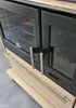 PLAMEN sporák na pevná paliva 850 GLAS levý - béžový Náhled obrázku produktu 4