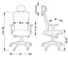 Ergonomischer Bürodrehstuhl HG-0004F, Nylonbasis, Produktbild-Vorschau 5