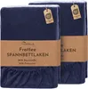 Frottee Spannbettlaken Navy blau 200 X 220 + 40 CM Produktbild-Vorschau 9