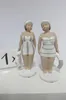 Gilde Figur, Badenixe, "Becky", Kunstharz, grau, weiß, L. 9 Produktbild-Vorschau 1