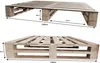 Lermowood Palettenbett M2 140 x 200 cm mit 2 Bettkästen Produktbild-Vorschau 3