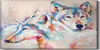 Wandkunst Leinwand Bild Uhr Geräuschlos 60x30 Malerei Tiere Produktbild-Vorschau 1