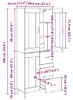 vidaXL Highboard 2 Stk. Artisan-Eiche 69,5 x 34 x 180 cm Produktbild-Vorschau 8