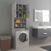 A bathroom or laundry room setting with a washing machine and a cabinet. Náhled obrázku produktu