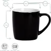 Argon Ta Farbige Kaffeetassen – 350 ml – Schwarz – 6er-Pack Produktbild-Vorschau 3