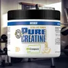 A tub of Weider Pure Creatine supplement is shown in a gym setting. Produktbild-Vorschau