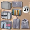Set da viaggio di 7 organizer impermeabili per valigie, Anteprima dell’immagine prodotto 4