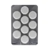 A blister pack of white pills on a white background. Produktbild-Vorschau