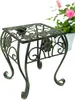 Tabouret de fleur Métal Vert Angulaire 25 cm Support de Voir les images du produit 1