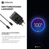 Motorola TurboPower 68W Universal Black AC Fast charging Anteprima dell’immagine prodotto 6