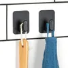 Vilde | Set di ganci autoadesivi - 5x6,5 cm - Nero - Anteprima dell’immagine prodotto 2