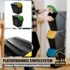 BigDean 3x 25L Mülltrennsystem Küchenmülleimer 3 Fächer Produktbild-Vorschau 5