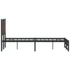 vidaXL Metallbett ohne Matratze Braun Eichen-Optik 140x200 Produktbild-Vorschau 4