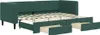 vidaXL Letto da giorno allungabile con cassetti verde scuro Anteprima dell’immagine prodotto 1