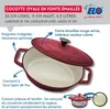ELO Kirschrot Bräter Gusseisen oval robust Induktion rot Produktbild-Vorschau 11