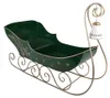 Clayre & Eef kerstdecoratie: slee, 141x60x92 cm, groen, Productafbeelding-voorbeeld 2