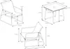 Balkonset Gartenmöbelset Loungeset 2 -Sitzer inkl. 2 Sessel Produktbild-Vorschau 14