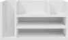 A white desk organizer with multiple shelves and compartments. Náhľad obrázku produktu