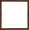 FRAMAI® Bilderrahmen 40x40 cm in Braun – mit Passepartout – Produktbild-Vorschau 3