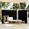 vidaXL Výsuvná boční markýza černá 140 x 600 cm Náhled obrázku produktu 2