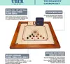 Toernament Carrom spiel - 12 kg. Hartholz India - mit Tisch Produktbild-Vorschau 6