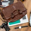Borsa per laptop in pelle rovesciata 15,6 marrone Anteprima dell’immagine prodotto 10