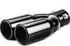 AMiO 02194 Auspuffblende Endrohr Blende Ø63(x2) 60mm 215mm Produktbild-Vorschau 7