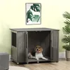 PawHut Hundekäfig Haustierkäfig Hundehütte mit Schloss, Produktbild-Vorschau 2