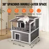SucceBuy Outdoor-Katzenhaus, wetterfest, Unterschlupf für Produktbild-Vorschau 6