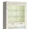 Vitrinenschrank modern in Esche weiß mit LED Beleuchtung Produktbild-Vorschau 2