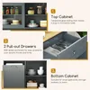 COSTWAY Armadio da cucina, per cestino da 45 L, mobile Anteprima dell’immagine prodotto 4