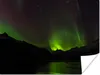 MuchoWow® Poster Aurora - Sternenhimmel - Berge 160x120 cm Produktbild-Vorschau 1